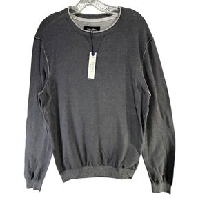 Heritage Report Collection Sweater Men M Charcoal Burnout Modern Rugged Pullover